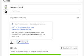 zoekmachine optimalisatie wordpress